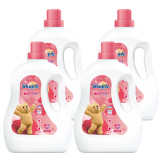 Snuggle 熊寶貝 超濃縮衣物柔軟精 花香, 4L, 4個