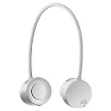 루메나 휴대용 무선 넥밴드 선풍기 FAN PRO DUO, 실버화이트