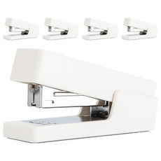 NUSIGN 基本款粉彩釘書機, 白色, 5個