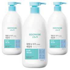 궁중비책 젖병 & 식기세정제 용기, 3개, 500ml