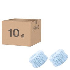 小麥購物 洗臉手腕帶 E067 10個, 天空藍, 1組
