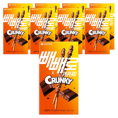 빼빼로 크런키, 39g, 9개
