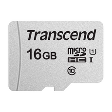 Transcend 創見 USD300S microSDHC UHS-I U1 記憶卡 TS16GUSD300S-A 附轉卡, 1個, 16GB