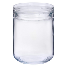 SEISHO 星硝 cellarmate透明玻璃保存瓶 L2 廣口設計, 800ml, 1個