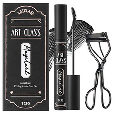 투쿨포스쿨 아트클래스 매지컬 픽싱 뷰러 듀오 세트, 1호 클리어 블랙(마스카라), 1개