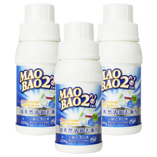 MAO BAO 毛寶兔 超天然小蘇打活氧殺菌漂白素 有效去除頑固污漬 適用於嬰幼兒衣物 預防衣物發黃 環保無污染, 330g, 3瓶