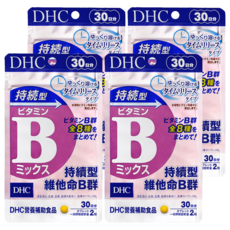 DHC 持續型維他命B群 緩釋配方 含8種維生素B, 60顆, 13.8g, 4包