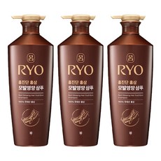 려 홍진단 홍삼 모발영양 샴푸 화이트플로럴향, 820ml, 3개
