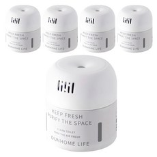 dunhome 現代自動馬桶清潔劑 白色, 200g, 5個