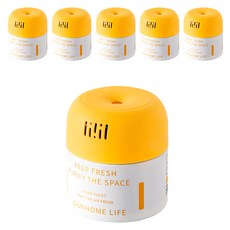 Dunhome 現代自動廁所清潔劑 黃色, 200g, 6個