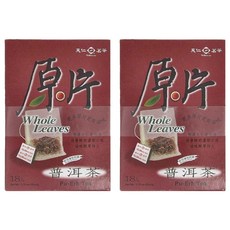 天仁茗茶 原片普洱茶, 2.8g, 18包, 2盒