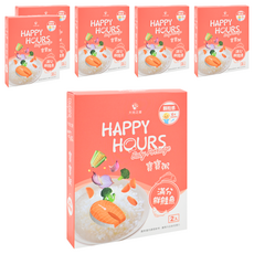HAPPY HOURS 寶寶粥 - 6個月以上嬰幼兒適用 無添加人工香料、調味料、防腐劑, 滿分鮮鮭魚, 300g, 6盒