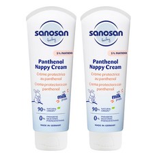 sanosan 嬰兒泛醇屁屁霜, 100ml, 2個