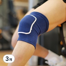컴피닛 쿠션 무릎보호대 2p 세트, 3개, 네이비
