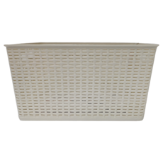 KEYWAY 佐藤107收納籃 米白, 米白色, 1個