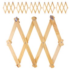 Block Mart 原木掛式多用途門後掛鉤, 6個, 單一顏色