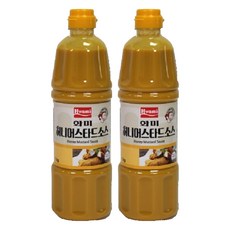 Hwami 蜂蜜芥末醬, 1kg, 2個