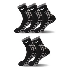 PRO-SPECS 男式長頸運動樁登山襪 R19 Type 5p, 黑色的