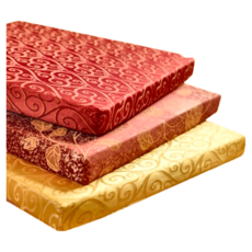 EmBrace 英柏絲 和室坐墊3入組 - 耐用 止滑, 金富滿堂 紅色