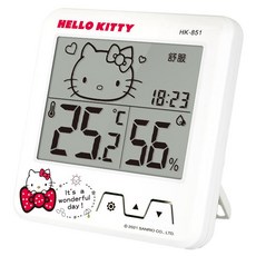 Dr.AV 聖岡科技 HELLO KITTY日式大螢幕溫濕度計, HK-851, 1個