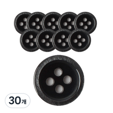 東和商場 DY襯衫鈕扣7 Eto 11.5mm, BK, 30個