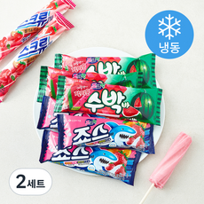 롯데웰푸드 스크류바 80ml x 4개입 + 죠스바 80ml x 4개입 + 수박바 80ml x 4개입 세트 (냉동), 2세트