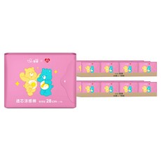 icon 愛康 透芯涼感夜用衛生棉 護翼型 Care Bears 聯名款, 96套, 7個裝, 28cm