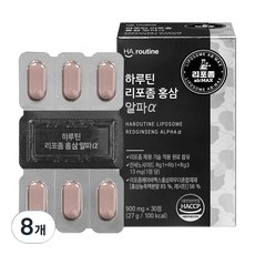Haroutine 微脂體紅蔘膠囊 Alpha 27g, 30錠, 8個