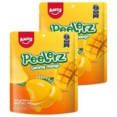 AMOS 阿麥斯 Peelerz剝皮芒果軟糖, 2包, 252g