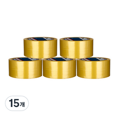 BUKWANG KOREA CHEMICALS 中型包裝 封箱膠帶 80m 62mic, 透明, 15個