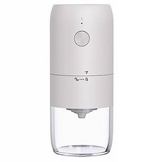 卡特屋 電動磨豆機 一代 自動迴轉 陶瓷錐刀 研磨不發熱 粗細可調, 質感白, 1組