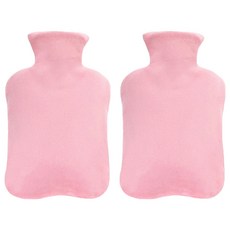 Lebenpick 熱水袋 暖暖包 粉紅色 2L, 2個