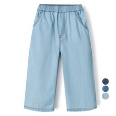 유니프랜드 면 데님 9부 일자 팬츠