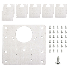 지오비즈 경첩보강판 나사 풀세트 스텐 사각 4p, 3세트