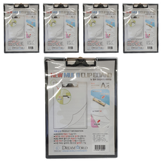 Dream World 新多功能文件板 直式 A4, 混合色, 5個