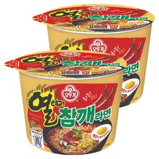 오뚜기 열려라참깨라면 용기 110g, 2개