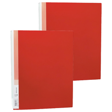 HFPWP 超聯捷 1吋 2孔夾圓型檔案夾 TC532A-RD, 紅色, 1組