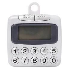dretec 計時器 DK-5101 8 x 7.5 x 2.3cm, White Series, 1個, 方型