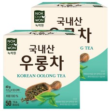 녹차원 국내산 우롱차, 1.2g, 50개입, 2개