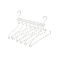 한봄누리 6단 접이식 여행용 빨래 건조 옷걸이, 크림 화이트, 1개