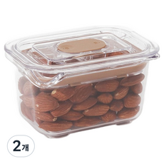 prepara 브루클린 트라이탄 밀폐용기 베이지 1호 220ml, 2개, 단품