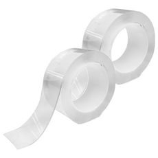 편스토어 미끄럼방지 겔타입 자이언트 양면테이프 5cm x 3m, 2개, 투명