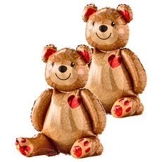 3D立體小熊 愛心抱抱熊 Set 充氣後約高55cm, 2個