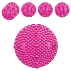 Bonitory 足部按摩圓形指壓墊 小款 37cm, 粉紅色, 6個