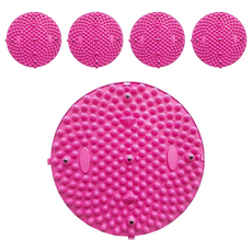 Bonitory 足部按摩圓形指壓墊 小款 37cm, 粉紅色, 5個