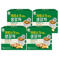 녹차원 제로슈가 생강차, 4개, 20개입, 15g