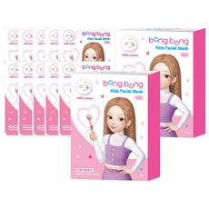 bong bong friends 孩童保濕舒緩面膜 10片組, 2盒, 18g