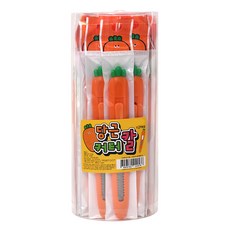 PINKFOOT 胡蘿蔔造型美工刀, 橘色, 24支