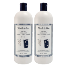 Noodle&Boo 軟綿綿衣物柔軟精 946ml - 嬰幼兒專用、低敏配方、衣物柔軟, 2瓶