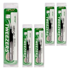 VETUS 鑷子 鑷子 ESD-17, 黑色, 5個